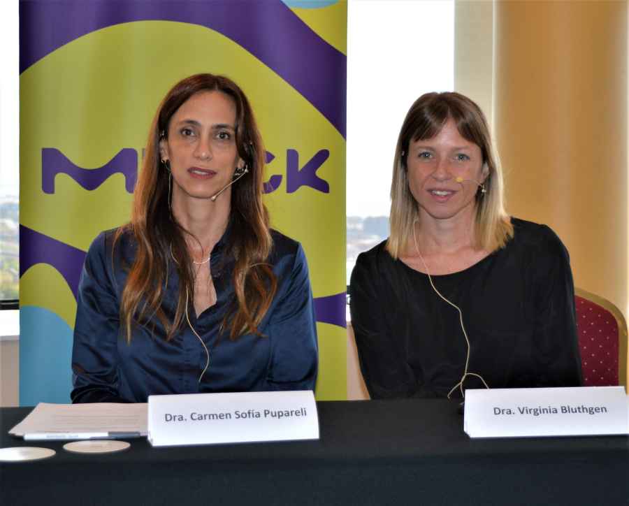 Las onc&oacute;logas C&aacute;rmen Sof&iacute;a Pupareli y Virginia Bluthgen fueron las disertantes en este encuentro