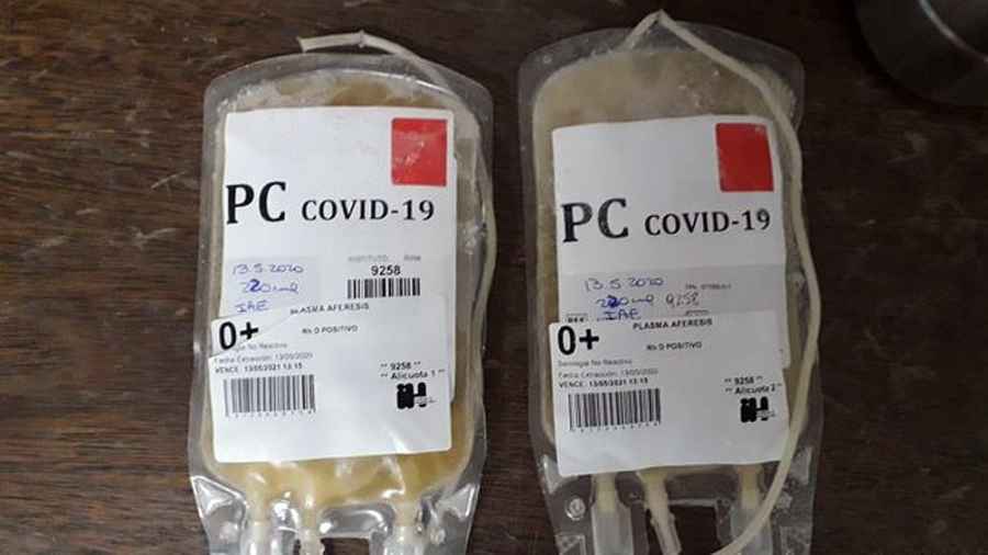 Aplicaron plasma a cuatro pacientes con Covid-19