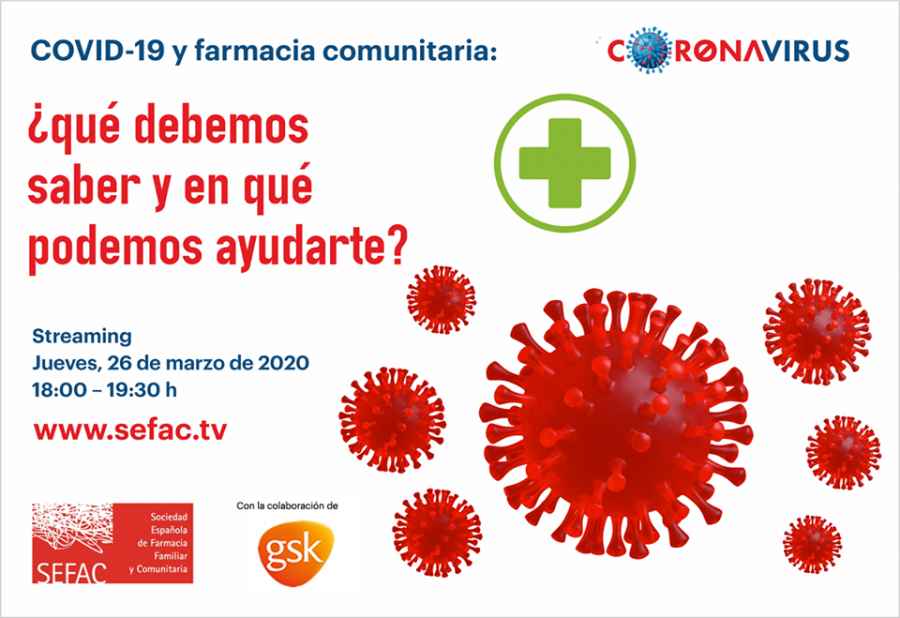 Streaming abierto desde Espa&ntilde;a sobre COVID-19 y Farmacia Comunitaria